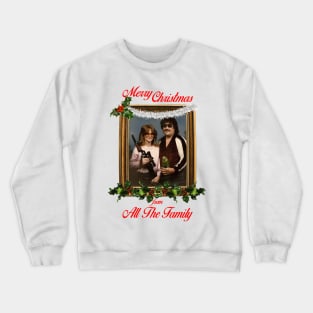 Gun Parrot Merry Christmas From All The Family Crewneck Sweatshirt